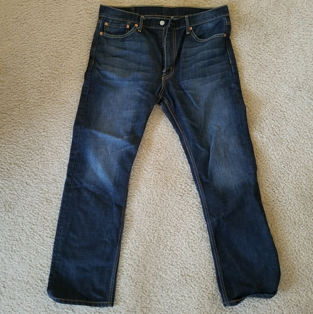 Levi's 513 36x30 Slim Straight. Dark Wash Jeans